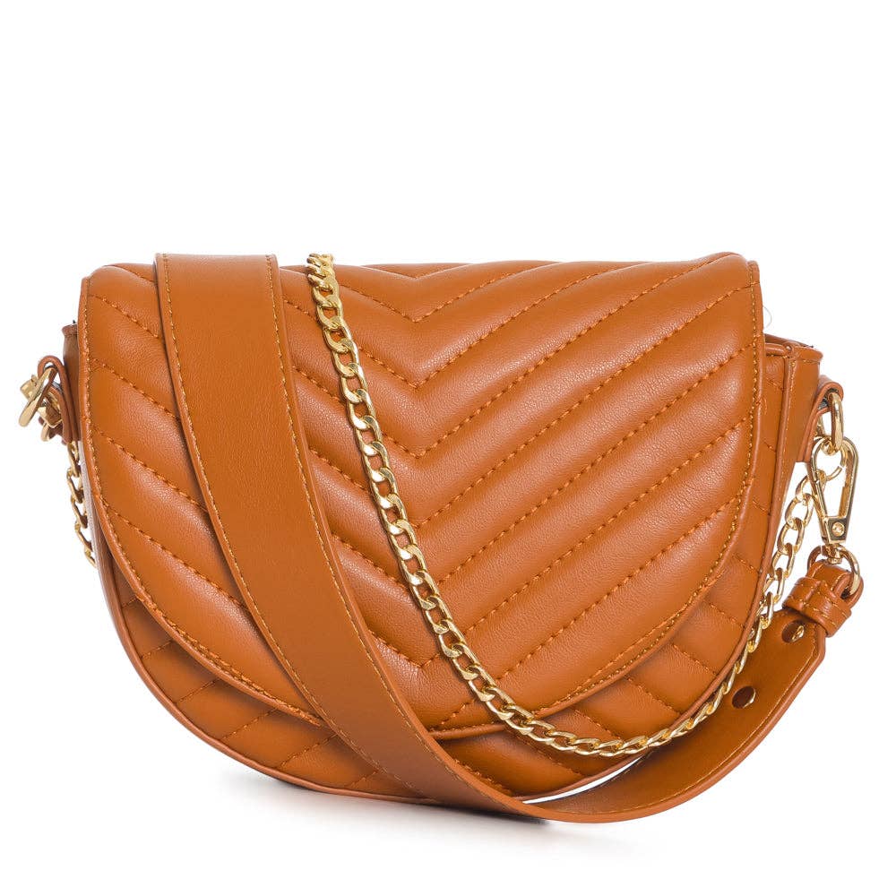 LHU483 Ladies Fashion Inspired Crossbody Hand Purse : STONE