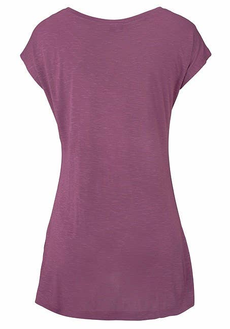 LASCANA Women's Mosaic Boho Print Top: Smokey Blue / 8/10