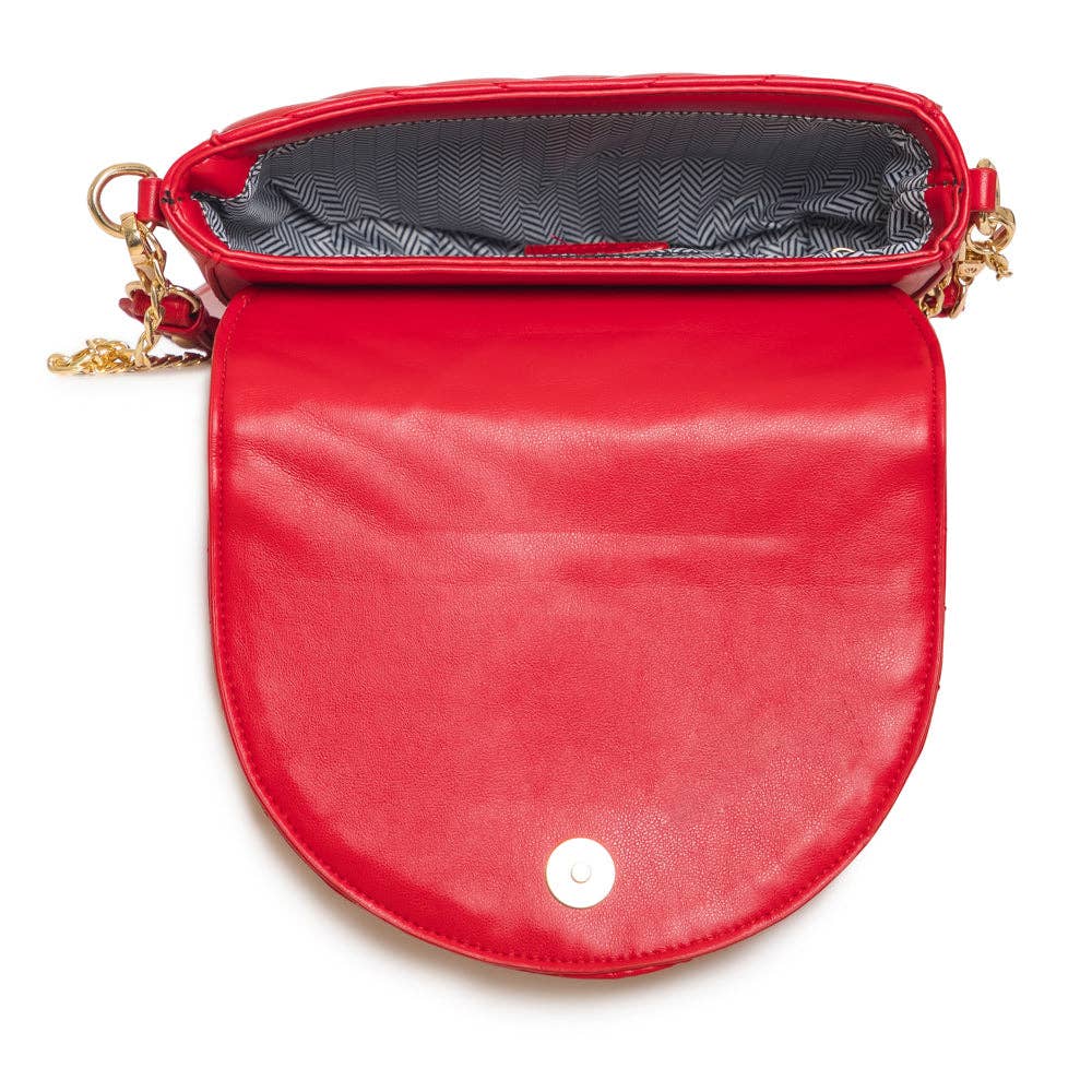 LHU483 Ladies Fashion Inspired Crossbody Hand Purse : STONE