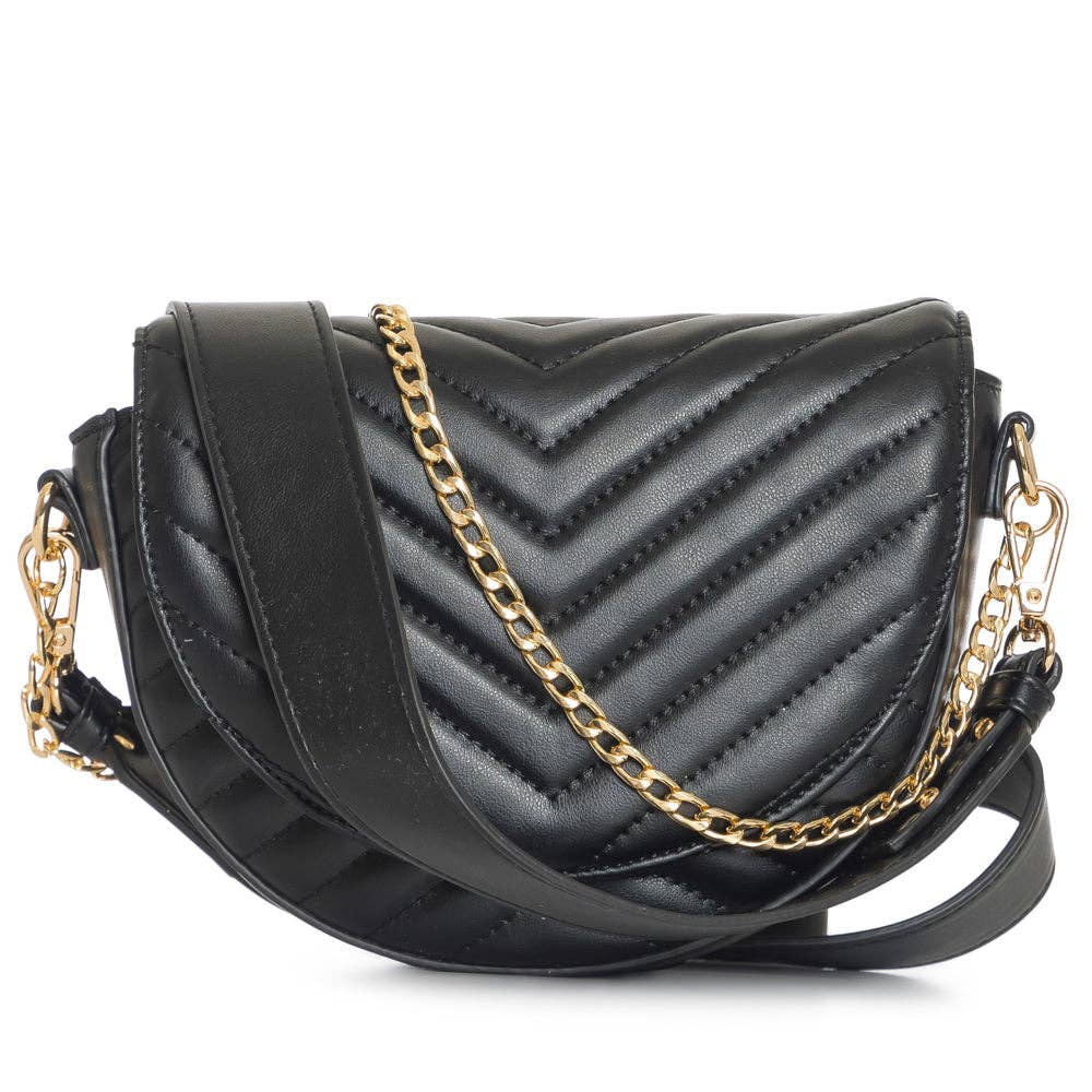 LHU483 Ladies Fashion Inspired Crossbody Hand Purse : STONE