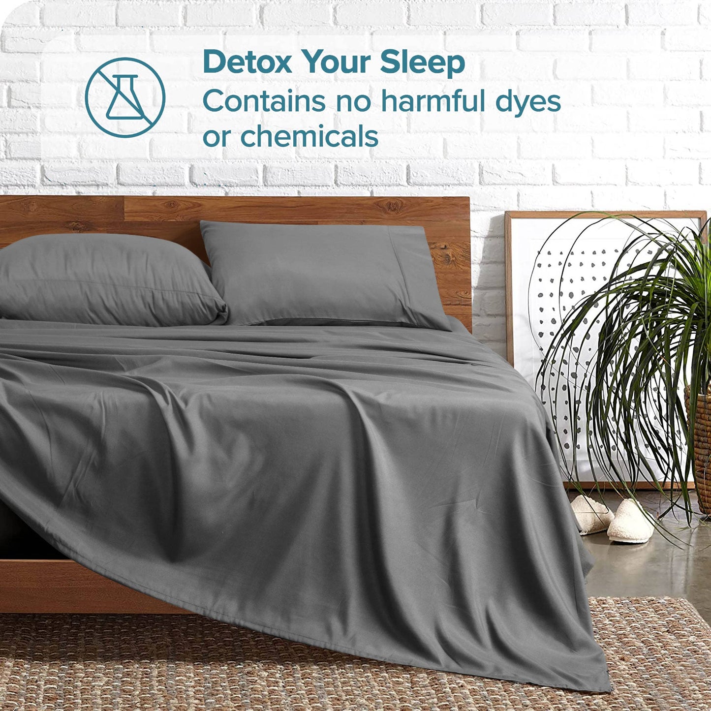 Soft Brushed Microfiber Deep Pocket Sheet Set - 4 Piece Set: Beige / Twin