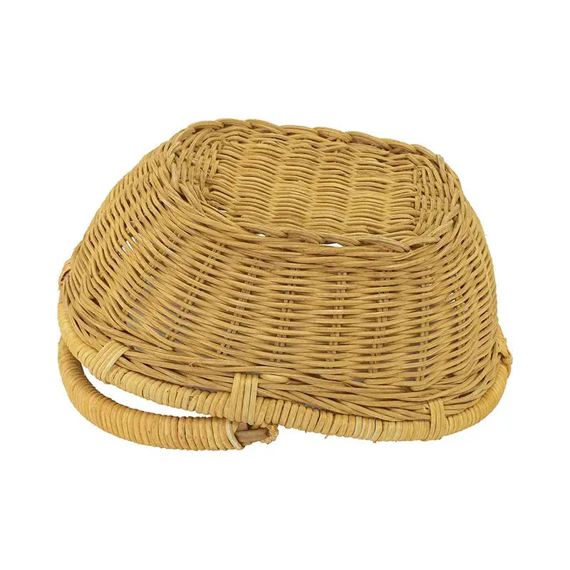 Classic Handcrafted Rattan Basket with foldable handle: Large