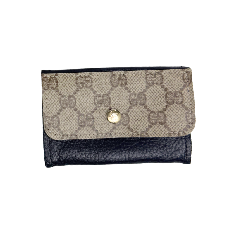Tessa Wallet In Leather | Upcycled Gucci & LV: LV Mocha Mousse