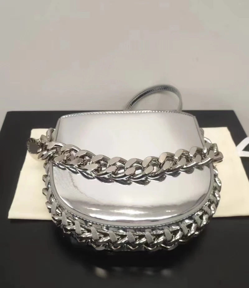 Fashion Bag Mirror Shoulder Bag Handbag New Design Luxury Hot Selling New Silver