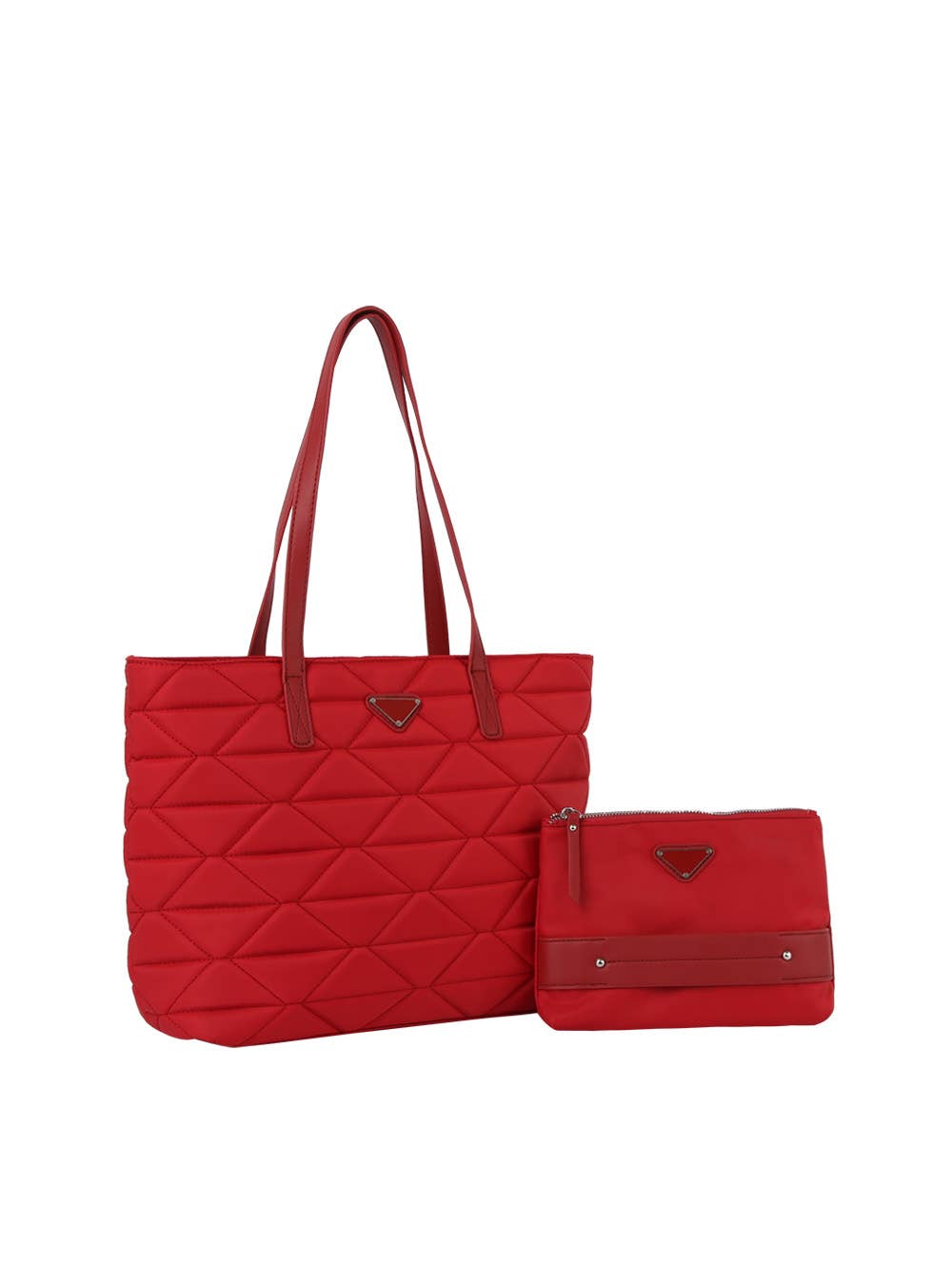 GLV0162M. Quilted 2-in-1 Shopper: Taupe