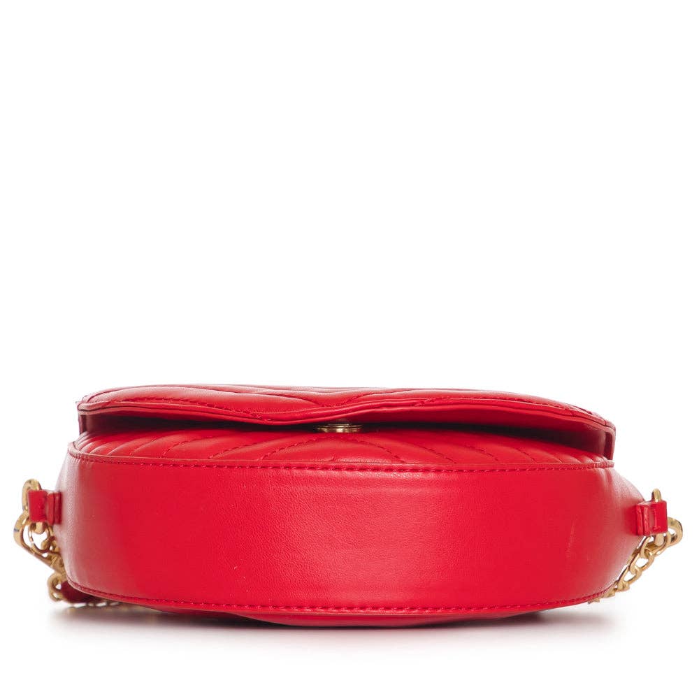 LHU483 Ladies Fashion Inspired Crossbody Hand Purse : STONE