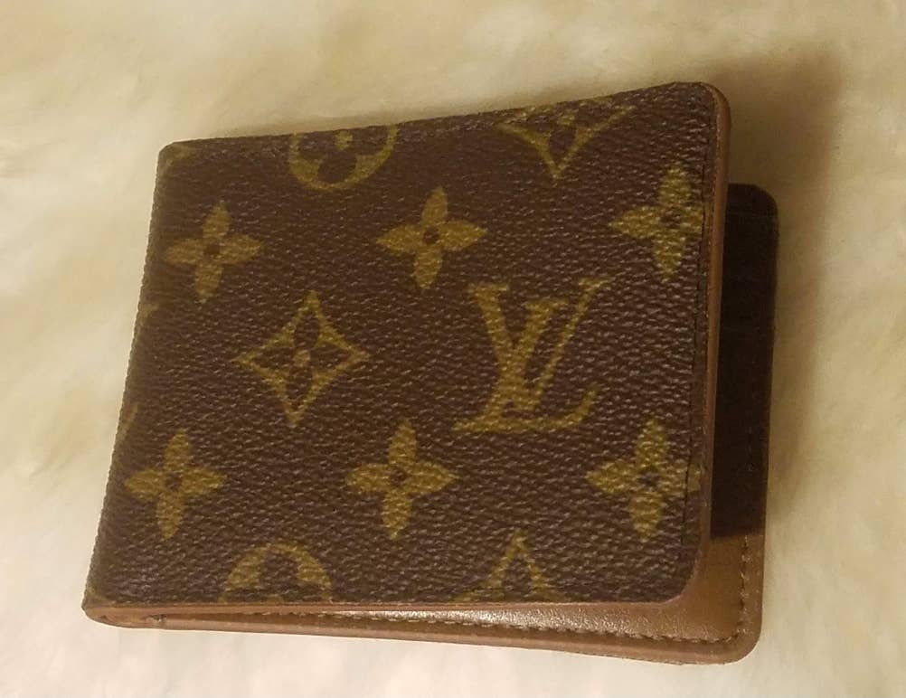 Upcycled LV mens wallet