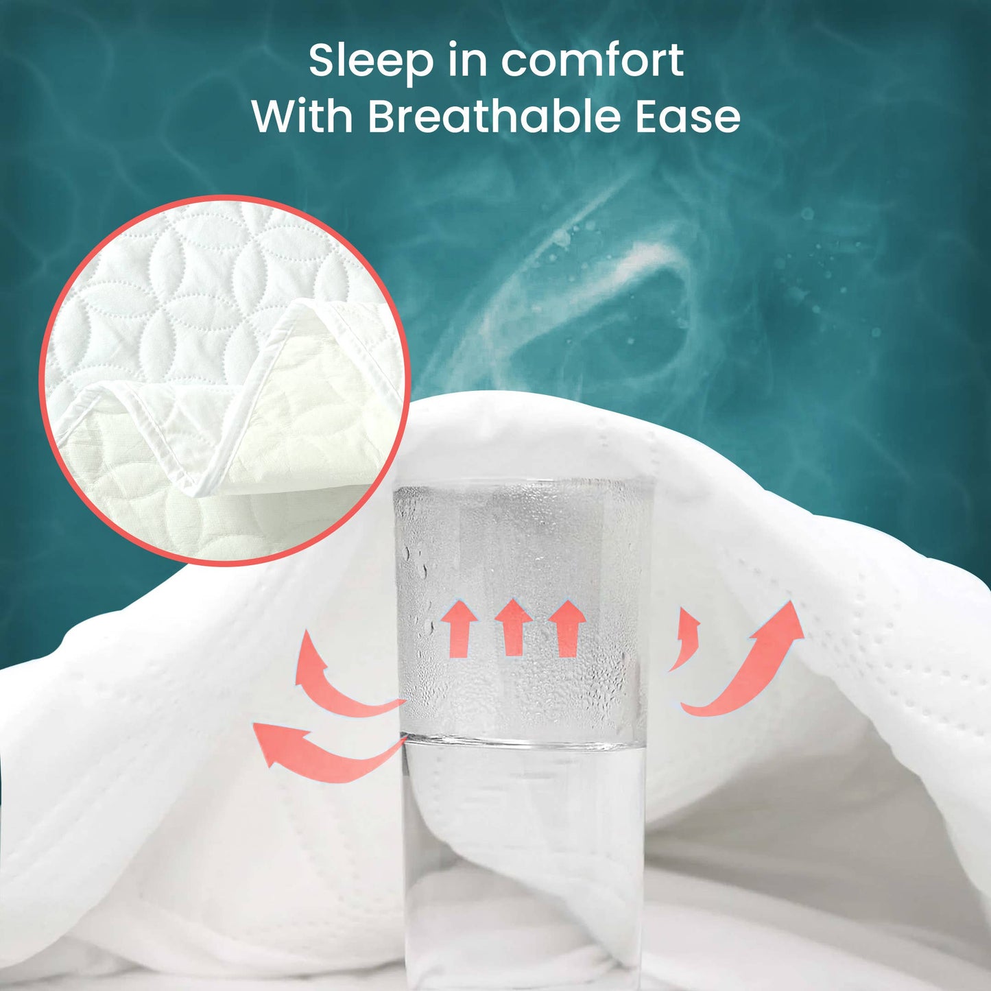 Waterproof Mattress Protector Deep Pocket Mattress Cover: King