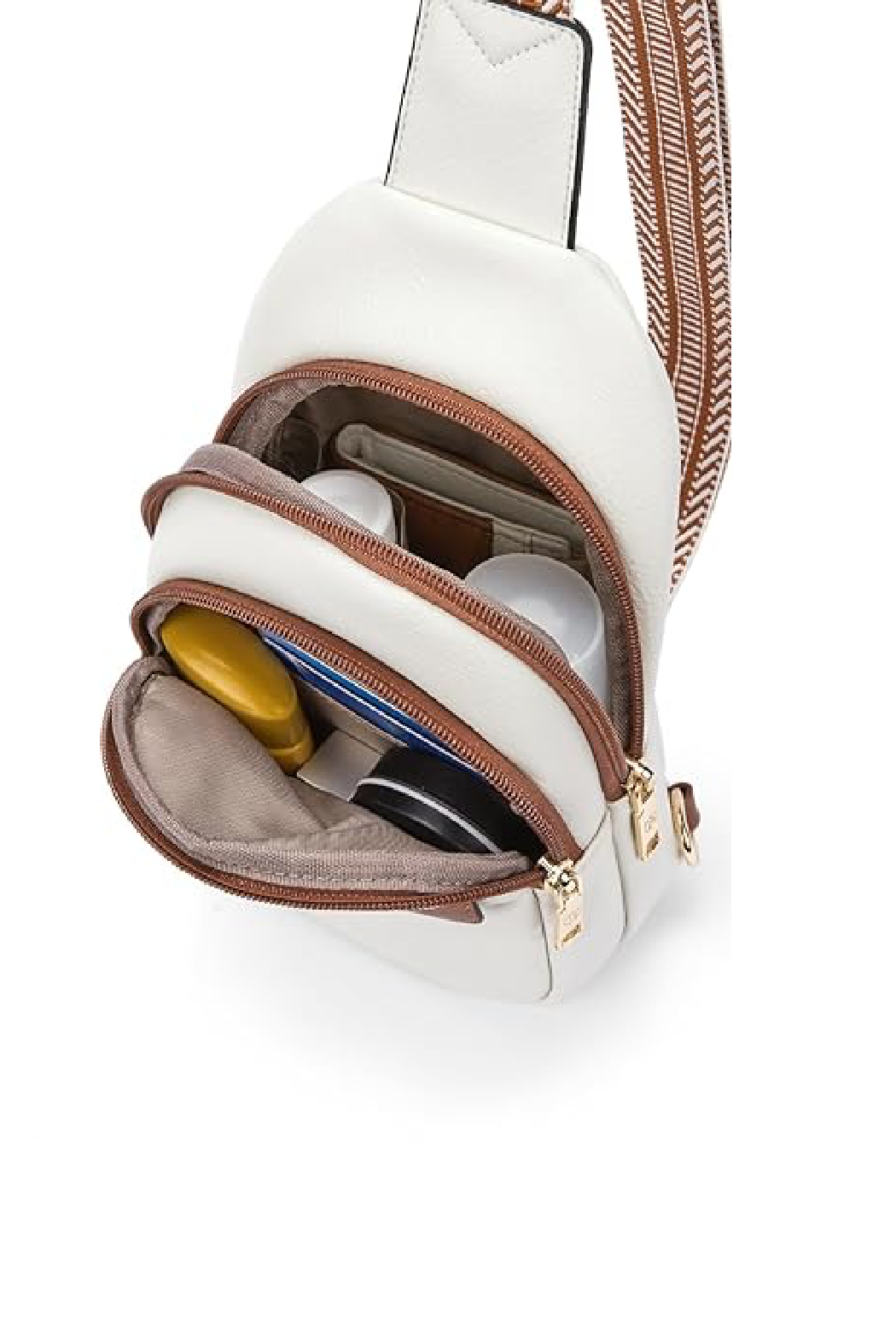 Upcycled Louis Vuitton Trimmed Up Crossbody Bag: Black