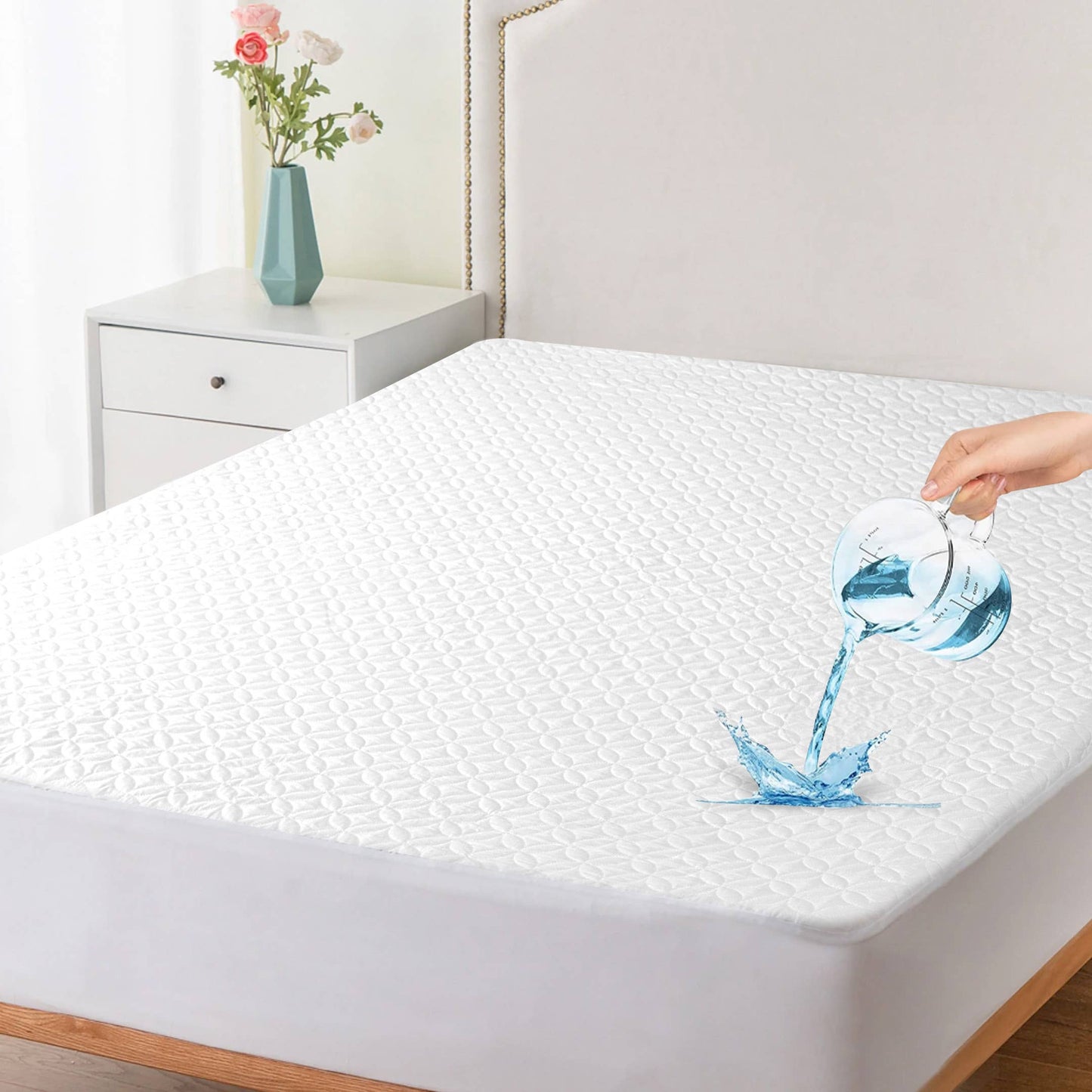 Waterproof Mattress Protector Deep Pocket Mattress Cover: King