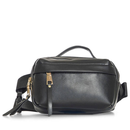GL0090 Casual Easy-to-Carry Fanny Belt Bag: BLACK