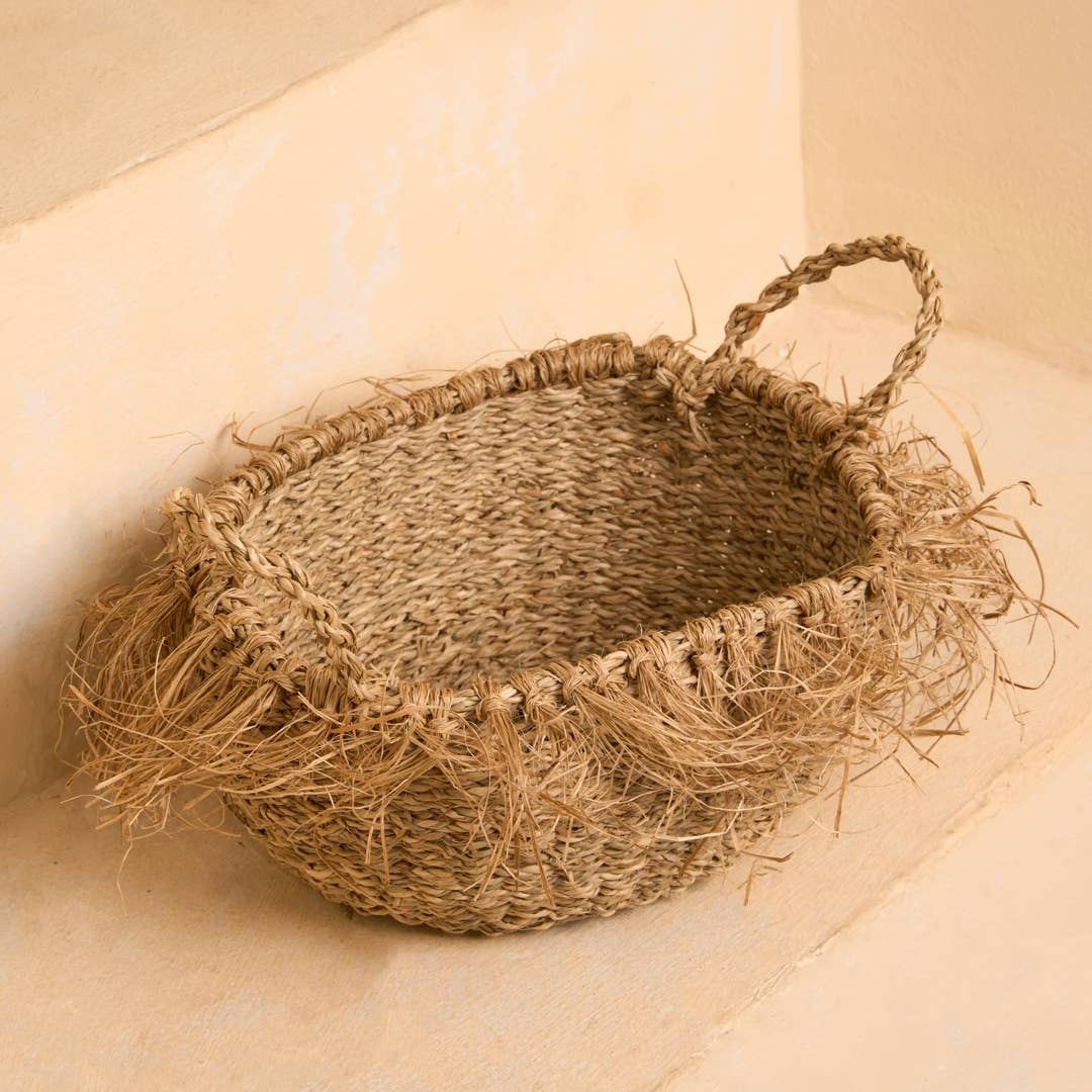 Fun-Loving Cute Basket with Fringe