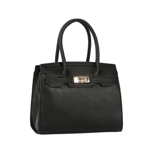 D0756 LADIES CHIC & ELEGANT HANDBAG: BLACK