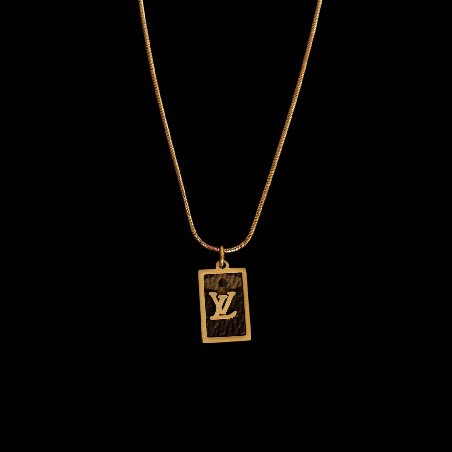 Repurposed Vintage LV Necklace