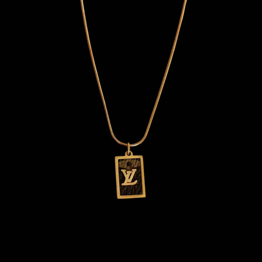 Repurposed Vintage LV Necklace