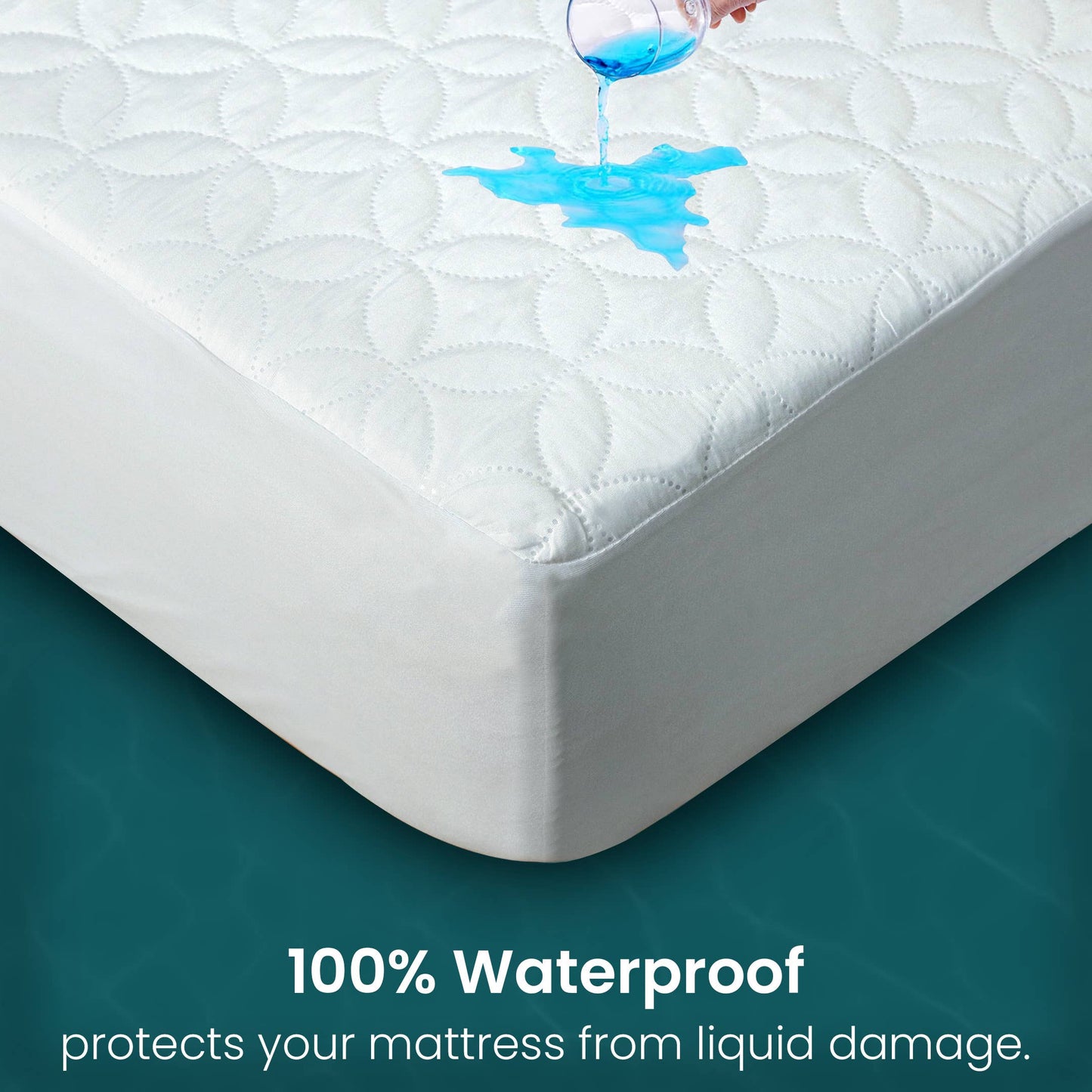 Waterproof Mattress Protector Deep Pocket Mattress Cover: King