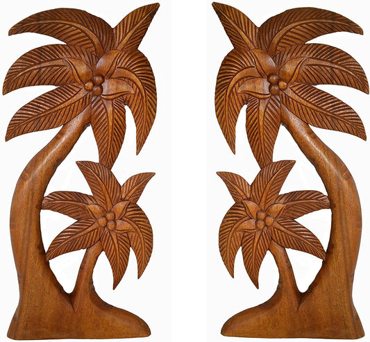 Mahogany Palm Trees SET OF TWO