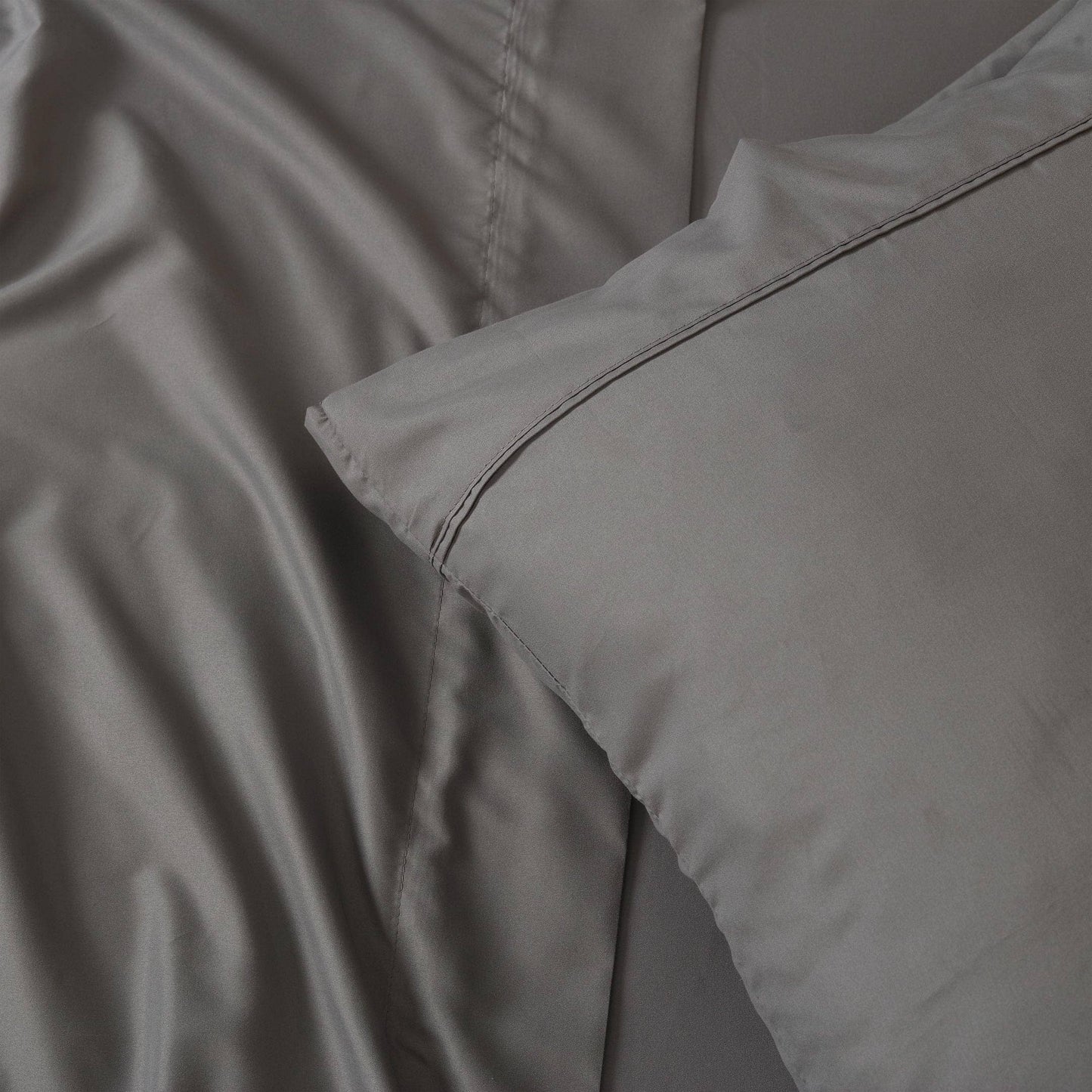 Soft Brushed Microfiber Deep Pocket Sheet Set - 4 Piece Set: Beige / Queen