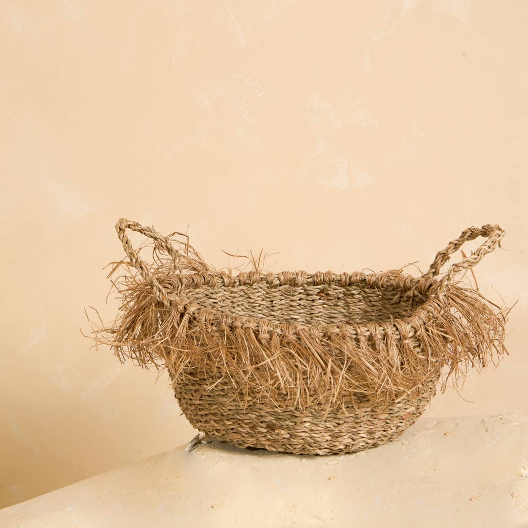 Fun-Loving Cute Basket with Fringe