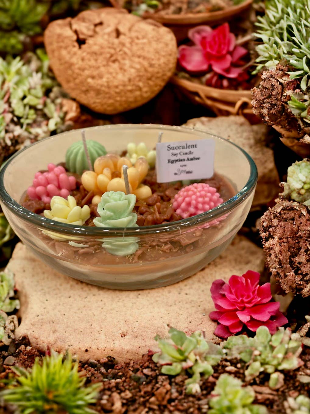 Succulent Candles: Egyptian Amber