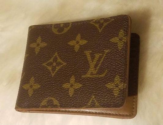 Upcycled LV mens wallet