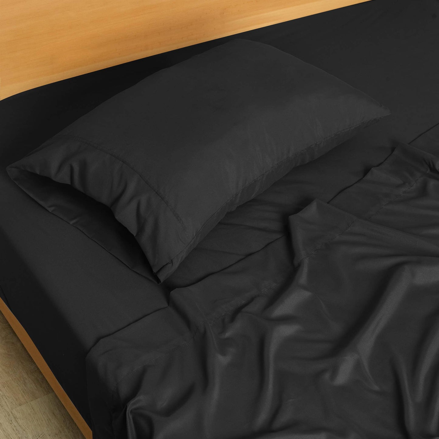 Soft Brushed Microfiber Deep Pocket Sheet Set - 4 Piece Set: Beige / Full