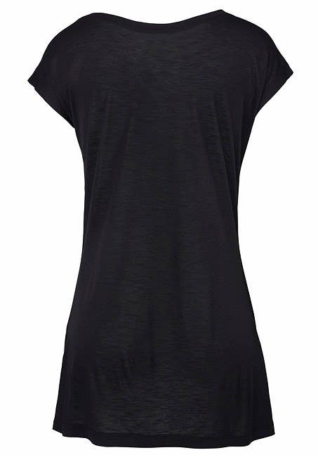 LASCANA Women's Mosaic Boho Print Top: Smokey Blue / 12/14