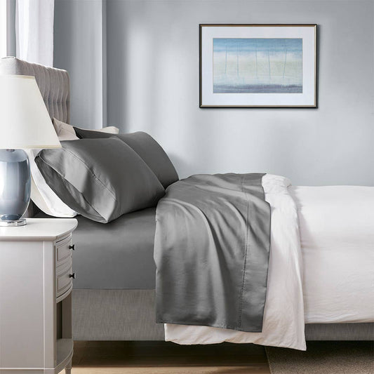Thermal Management 1000 Thread Count Sheet Set, Dark Grey: King