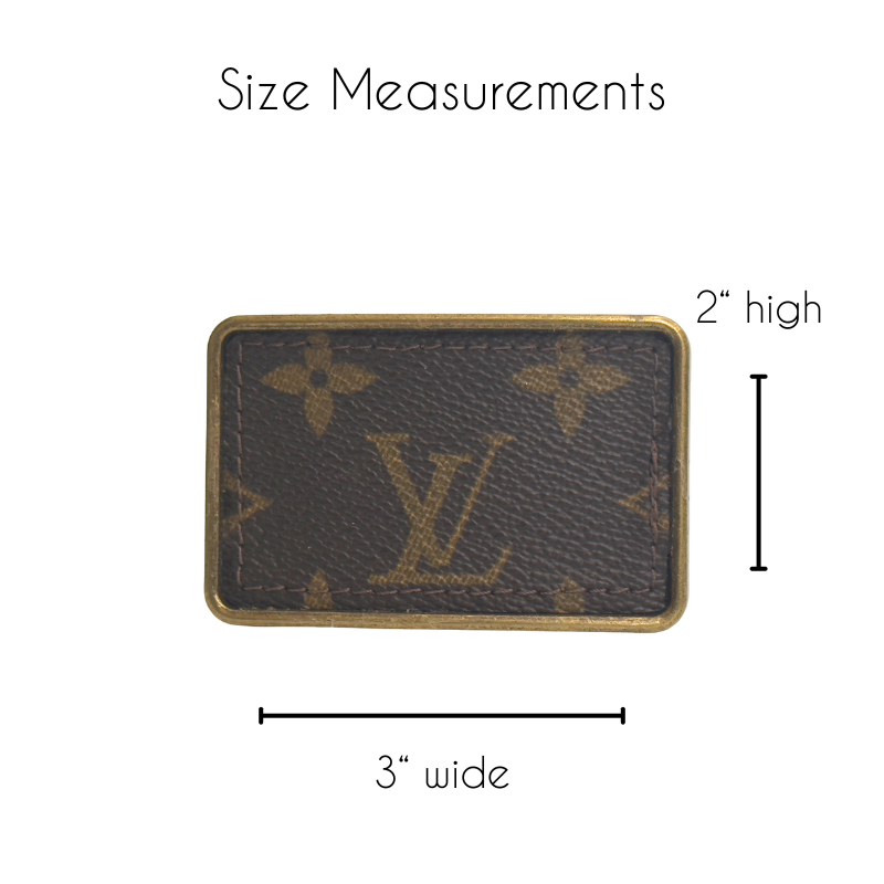 Boujee Belt Buckle | Upcycled Louis Vuitton