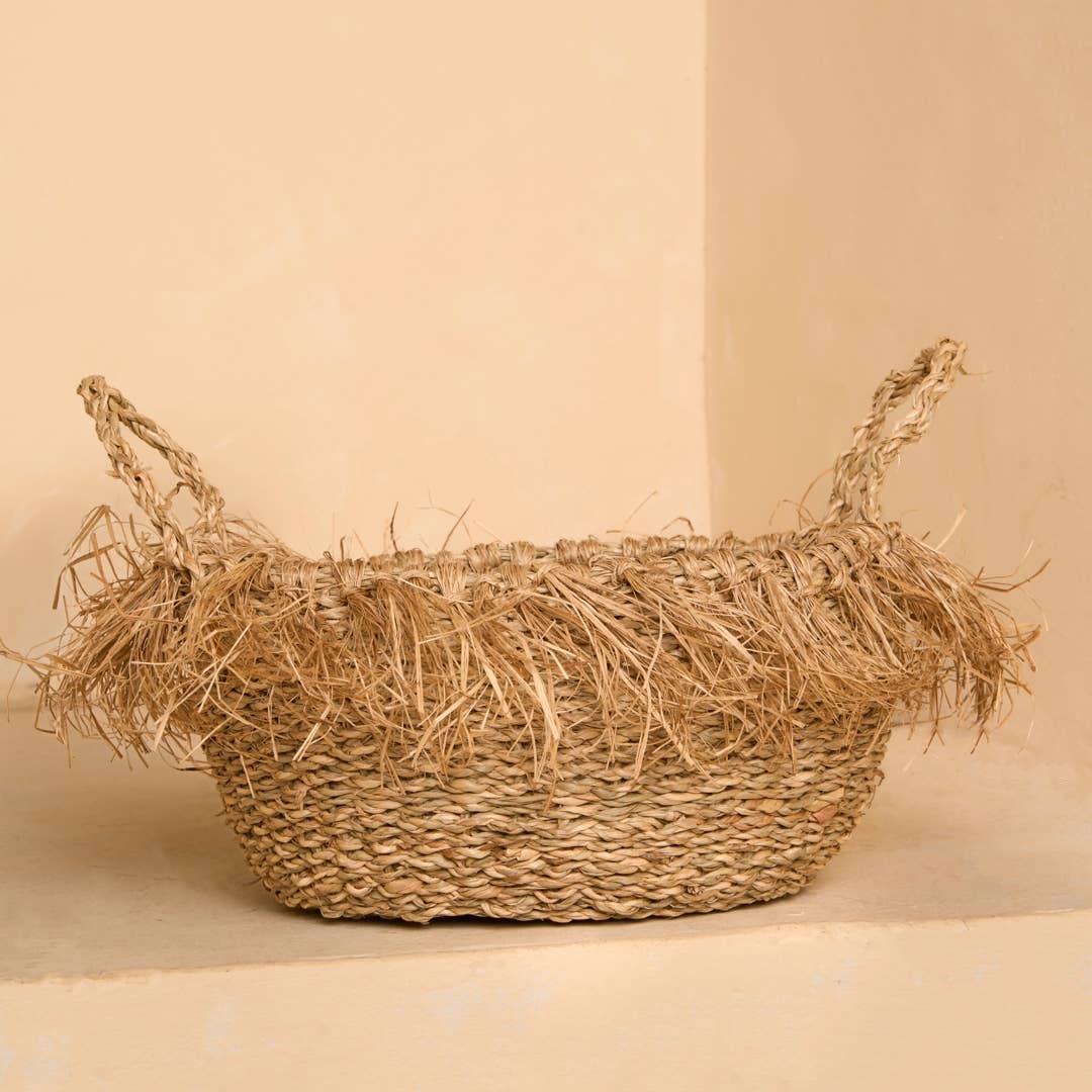 Fun-Loving Cute Basket with Fringe